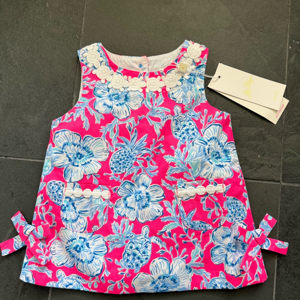 Lilly Pulitzer Baby Floral Dress with Bloomers, New With Tags 3-6 months